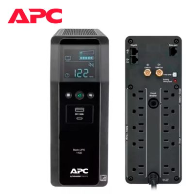 UPS APC BR1100M2-LM DE 1100VA 1.1KVA 600W 10 TOMAS + 2 USB INTERFAZ LCD 120V