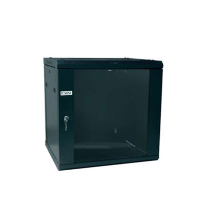 GABINETE RACK CERRADO POWEST NGBPR-6501 COMPACTO DE PARED CON PUERTA DE VIDRIO 11UR (60x50x60cm)