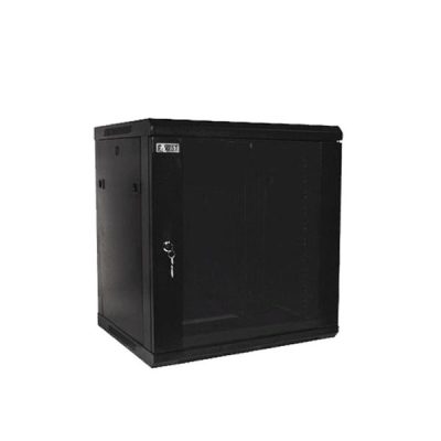GABINETE RACK CERRADO POWEST NGBPR-6505 COMPACTO DE PARED CON PUERTA DE VIDRIO 6UR (60x50x37cm)