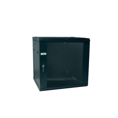 GABINETE RACK CERRADO POWEST NGBPR-6509 COMPACTO DE PARED CON PUERTA DE VIDRIO 9UR (60x50x50cm)