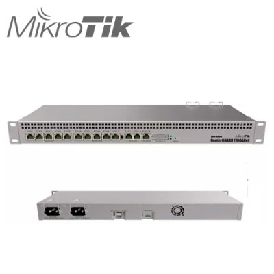 ROUTER BOARD MIKROTIK RB1100AHx4 13 PUERTOS GIGABIT DUDE EDITION 60GB DUAL CORE 1.4GHz, 2xSATA, 2xM.2, SERIAL, RACKEABLE OS L6