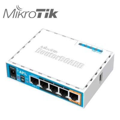 ROUTER BOARD WIRELESS N MIKROTIK RB951UI-2nD 2.4GHz 1W 5 PUERTOS USB OS L4