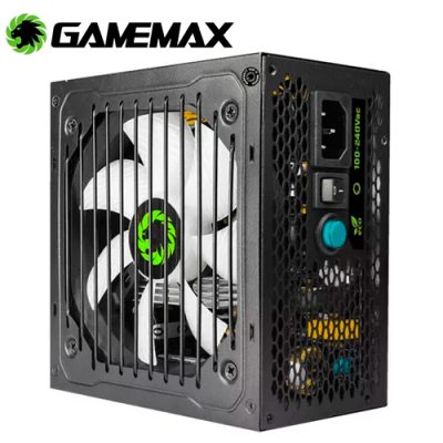 FUENTE DE PODER ATX GAMEMAX VP-800-RGB DE 800W CONECTOR SATAIDE PCI-E 60A 80 PLUS BRONZE