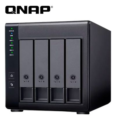 SERVIDOR NAS QNAP TR-004 4xBAHIAS, SATA, RAID 0-10, 2.0Ghz, 4GB ON BOARD, PUERTOS USB, USB-C 3.2