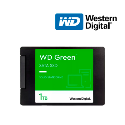 DISCO SOLIDO SSD WESTERN D. WDS100T3G0A-00BJG0 DE 1TB SATA III 2.5″ 7mm GREEN