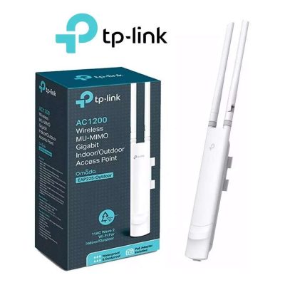 ACCESS POINT WIRELESS AC1200 TP-LINK EAP225-OUTDOOR DUAL BAND SOPORTA PoE+ MONTAJE EN PARED