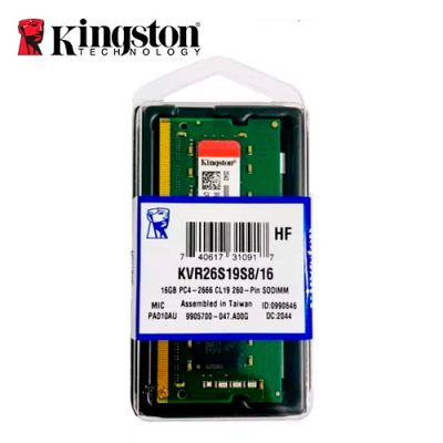 MEMORIA RAM KINGSTON KVR26S19S8/16 DDR4 SO-DIMM 16GB PC4-21300 2666MHz