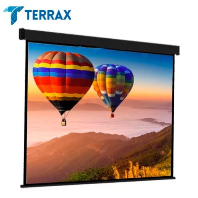 PANTALLA DE PROYECCION TERRAX SWE1601 185 x 134cm 85″ MANUAL PLEGABLE