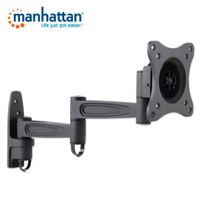 SOPORTE DE TV LED LCD MANHATTAN 423670 13″ – 27″ INCL. -15º +15º GIRT. 180º