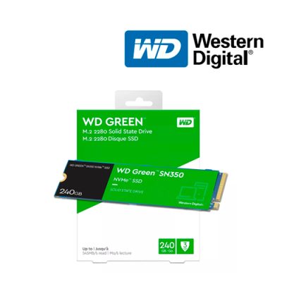 DISCO DURO SOLIDO SSD WESTERN D. WDS240G2G0C-00AJM0 DE 240GB NVME M.2 2280 GREEN