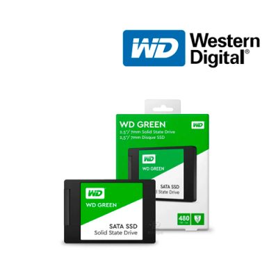 DISCO SOLIDO SSD WESTERN D. WDS480G3G0A DE 480GB SATA III 2.5″ 7mm GREEN