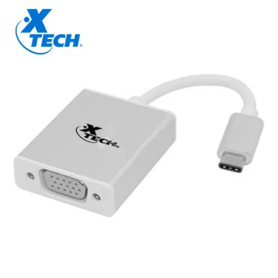 ADAPTADOR DE VIDEO EXTERNO USB-C A VGA XTECH XTC-550 DE 20CM