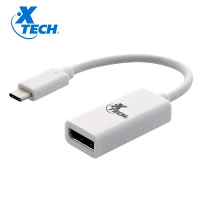 ADAPTADOR DE VIDEO EXTERNO XTECH XTC-555 USB-C A DISPLAY PORT ULTRA HD 4K