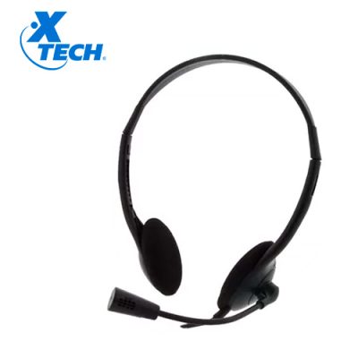 AURICULAR XTECH XTH-240 CON MICROFONO Y BRAZO AJUSTABLE CABLE USB 1.8M