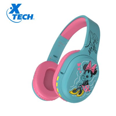 AURICULARES XTECH XTH-D660MM MINNIE WIRELESS CON MICROFONO Y CONTROL DE VOLUMEN ROSADO NIÑA