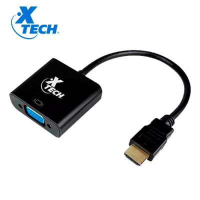 CABLE ADAPTADOR DE VIDEO XTECH XTC-363 HDMI A VGA HEMBRA HD