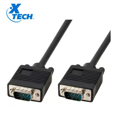 CABLE ADAPTADOR XTECH XTC-308 VGA MACHO A VGA DB15 MACHO 1.8mts 30 AWG