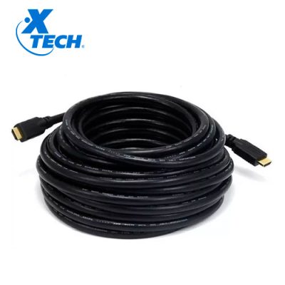 CABLE DE VIDEO HDMI XTECH XTC-380 ULTRA HD 4K ALTA DEFINICIÓN BLINDADO 15MTS