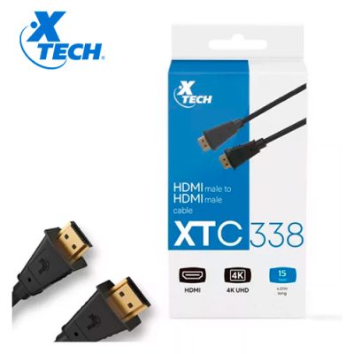 CABLE DE VIDEO XTECH XTC-338 HDMI 1080p 15PIES 4.5mts