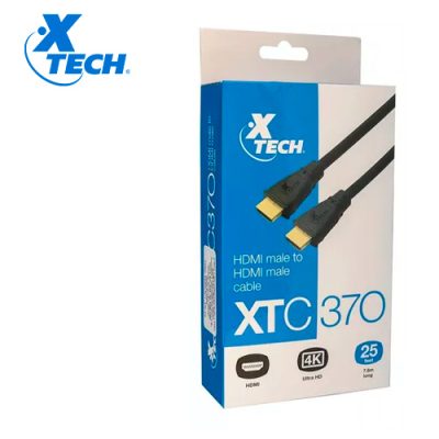 CABLE DE VIDEO XTECH XTC-370 HDMI 1080p 25PIES 7.5mts. NEGRO