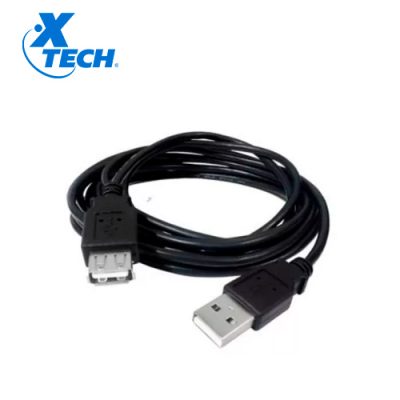 CABLE USB DE EXTENSIÓN 2.0 XTECH XTC-306 TIPO A MACHO A HEMBRA 4.5 MTS.