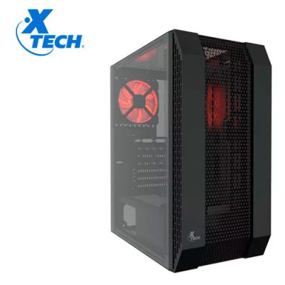 CASE GAMER XTECH XT-GMR3 ATX MEDIA TORRE NEGRO CON TAPA TRASLUCIDA SIN FUENTE