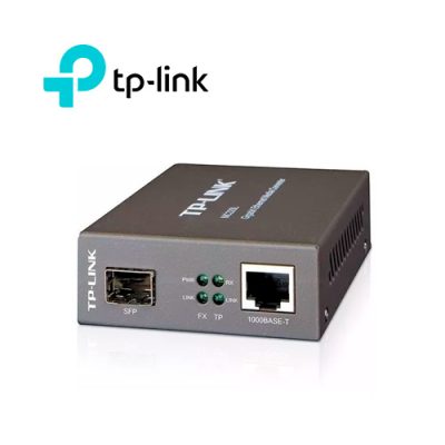 CONVERTIDOR DE MEDIO TP-LINK MC220CS GIGABIT FIBRA OPTICA MONO MODO CONECTOR SC