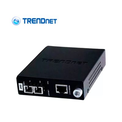 CONVERTIDOR DE MEDIO TRENDNET TFC-1000S20 GIGABIT FIBRA OPTICA MONO MODO CONECTOR SC