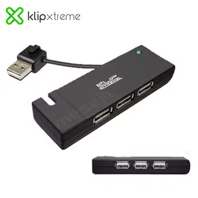MINI HUB KLIP XTREME KUH-400B DE 4 PUERTOS USB 2.0