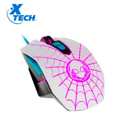 MOUSE GAMER XTECH XTM-M520SG 2400DPI 7 BOTONES 3D LED USB SPIDER