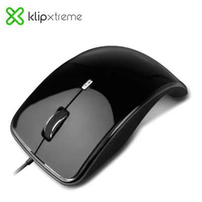 MOUSE OPTICO 3D USB KLIP XTREME KMO-110BK KURVE SCROLL ILUMINADO