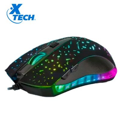 MOUSE OPTICO GAMER XTECH XTM-410 2400DPI 6 BOTONES 3D LED DE COLORES USB