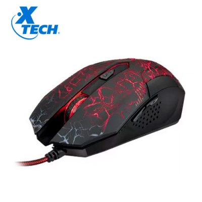 MOUSE OPTICO GAMER XTECH XTM-510 2400DPI 6 BOTONES 3D LED DE COLORES USB