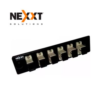 PANEL DE INSERCIÓN FIBRA MM NEXXT PCGAPLOCM06BK DE 6 ADAPTADORES SC 50/125um