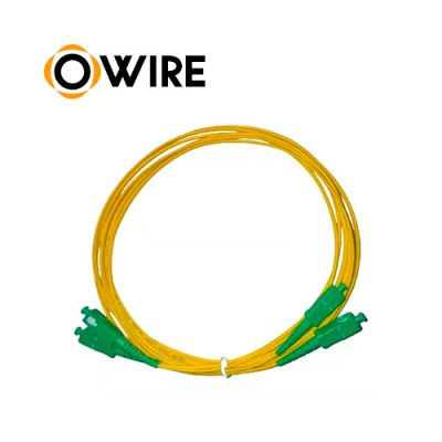 PATCH CORD DE FIBRA OWIRE SM SC-APC A SC-APC DUPLEX LSZH 9/125um 3mts.