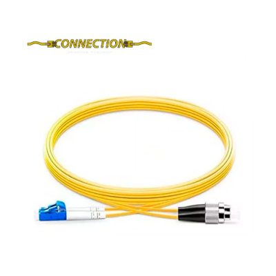 PATCH CORD DE FIBRA SM CONNECTION FC-UPC A LC-UPC 9/125um DX 5MTS.