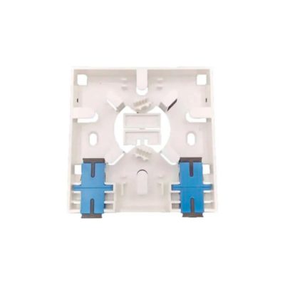 ROSETA DE FIBRA ÓPTICA DE 2 PUERTO + 2 ADAPTADORES SC/APC + 2 PIGATILS SC-APC