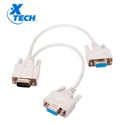 SPLITTER VGA 1 x MACHO a 2 x HEMBRAS PARA DOS MONITORES