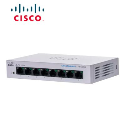 SWITCH CISCO BUSINESS CBS110-8T-D-NA DE 8 PUERTOS GIGABIT 10/100/1000 ESCRITORIO