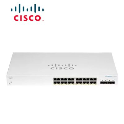 SWITCH CISCO BUSINESS CBS220-24T-4G-NA ADMINISTRABLE L2 DE 24 PUERTOS GIGABIT 10/100/1000 + 4 PUERTOS GIGABIT SFP RACKEABLE