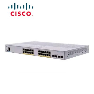 SWITCH CISCO BUSINESS CBS250-24P-4G-NA ADMINISTRABLE L3 DE 24 PUERTOS GIGABIT 10/100/1000 PoE+ 195W + 4 PUERTOS GIGABIT SFP RACKEABLE