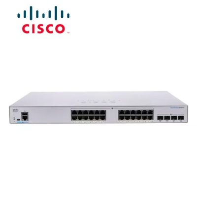 SWITCH CISCO BUSINESS CBS250-24T-4G-NA ADMINISTRABLE L3 DE 24 PUERTOS GIGABIT 10/100/1000 + 4 PUERTOS GIGABIT SFP RACKEABLE