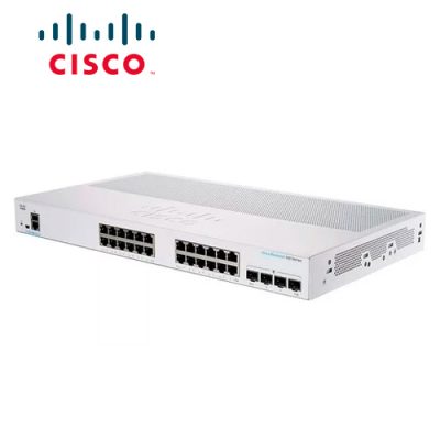 SWITCH CISCO BUSINESS CBS350-24T-4G-NA ADMINISTRABLE L3 DE 24 PUERTOS GIGABIT 10/100/1000 + 4 PUERTOS GIGABIT SFP RACKEABLE