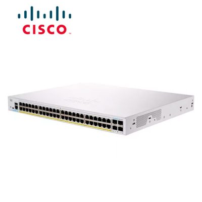 SWITCH CISCO BUSSINESS CBS250-48P-4G-NA ADMINISTRABLE L3 DE 48 PUERTOS GIGABIT 10/100/1000 POE+ 370W + 4 PUERTOS SFP RACKEABLE