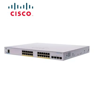 SWITCH CISCO BUSSINESS CBS350-24FP-4X-NA ADMINISTRABLE L3 DE 24 PUERTOS GIGABIT 10/100/1000 POE+ 370W + 4 PUERTOS 10 GIGABIT SFP+ RACKEABLE