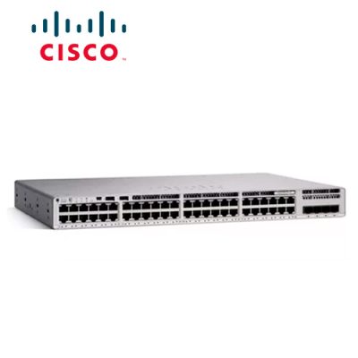 SWITCH CISCO CATALYST C9200L-48T-4G-E ADMINISTRABLE L3 DE 48 PUERTOS 10/100/1000 + 4 PUERTOS GIGABIT SFP