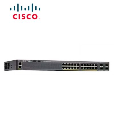 SWITCH CISCO CATALYST WS-C2960X-24PS-L ADMINISTRABLE L2 DE 24 PUERTOS 10/100/1000 PoE + 4 PUERTOS SFP RACKEABLE – USADO