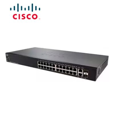 SWITCH CISCO SMB SG250-26-K9-NA ADMINISTRABLE L3 DE 24 PUERTOS GIGABIT 10/100/1000 + 2 PUERTOS GIGABIT O SFP RACKEABLE