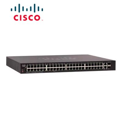 SWITCH CISCO SMB SG250-50P-K9-NA ADMINISTRABLE L3 DE 48 PUERTOS GIGABIT 10/100/1000 PoE+ 375W + 2 PUERTOS GIGABIT O SFP RACKEABLE