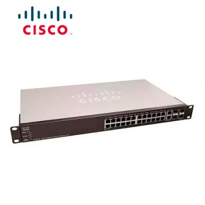 SWITCH CISCO SMB SG500-28-K9-NA ADMINISTRABLE L3 APILABLE DE 24 PUERTOS GIGABIT 10/100/1000 + 2 x GIGABIT + 2 5G COMBINADOS SFP